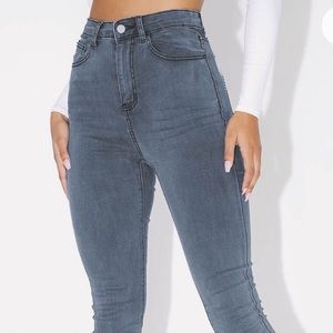 PrettyLittleThing Grey Jeans